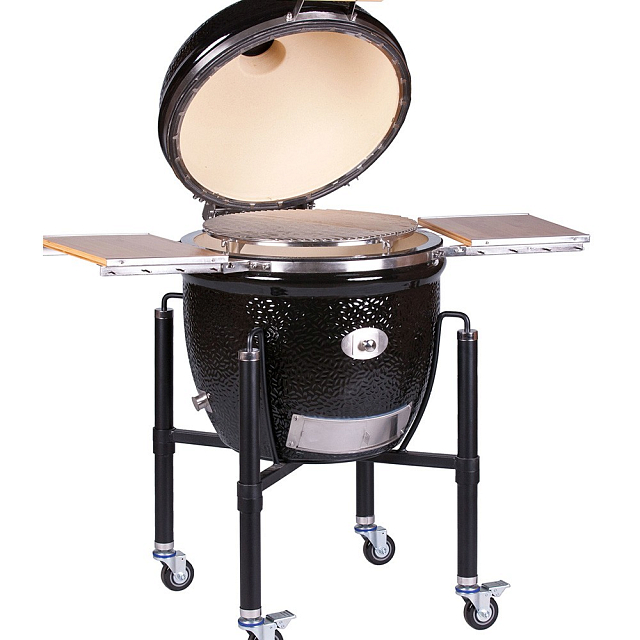 Керамический гриль Monolith Le Chef PRO 2.0 Black на ножках