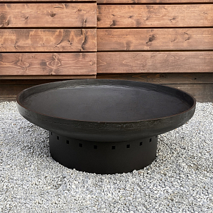 Чугунная чаша на круглом металлическом основании Concretika Iron D 80, уличное оборудование