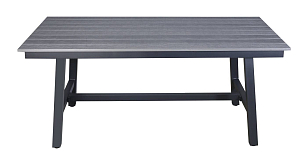Обеденный стол 4SIS Сан Ремо, каркас темно-серый, столешница темно-серая для дачи Обеденный стол 4SIS Сан Ремо, каркас темно-серый, столешница темно-серая, садовая мебель