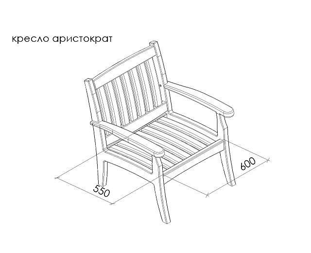 Кресло Leda Аристократ 