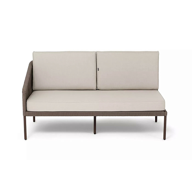 Модуль правый 4SIS Канны, каркас коричневый (RAL8016) муар, роуп коричневый, ткань бежевая 035 