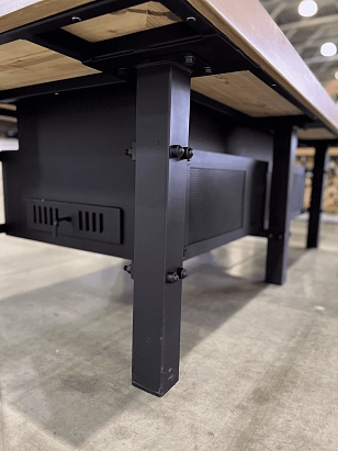 Гриль-очаг Elbrus Home Джентльмены 240х120 (Термостойкая эмаль) для сада