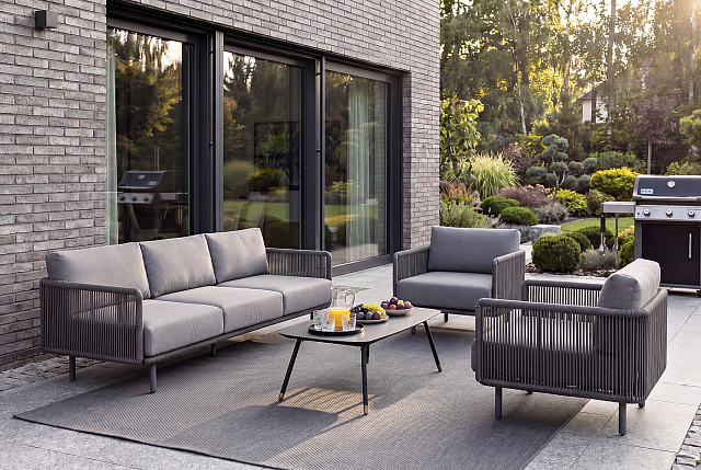 Лаунж зона 4SIS Джелло 5-местная, цвет темно-серый 