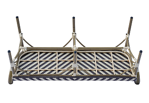 Диван двухместный 4SIS Кабри, цвет бежево-коричневый, садовая мебель