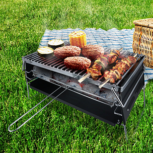 Переносной угольный гриль-мангал с сумкой Lokkii для приготовления пищи переносной угольный гриль-мангал с сумкой lokkii