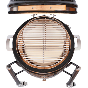 Керамический гриль Monolith Junior Black 2.0 на ножках