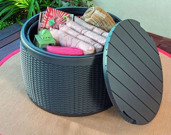 Стол-сундук Keter Circa Rattan 140 л 