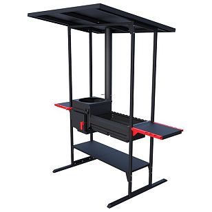 Печь-мангал Grillver Iscander 400 Inkline Air для сада