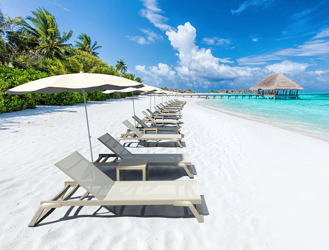 Шезлонг-лежак Siesta Contract Tropic Цвет: бежевый 