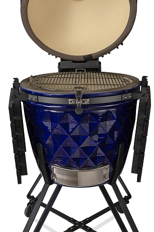 гриль керамический diamond egg xl цвет: синий для приготовления пищи гриль керамический diamond egg xl цвет: синий для дачи