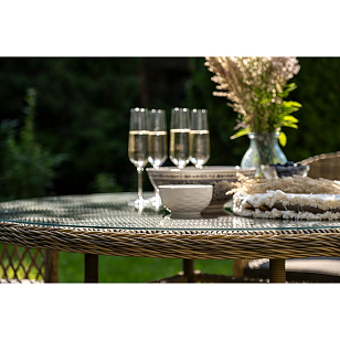 Обеденная группа 4SIS Дольче, цвет соломенный для дачи Обеденная группа 4SIS Дольче, цвет соломенный, садовая мебель