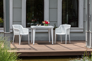 Стол Osaka с пластиковым верхом 90 х 90 Цвет Антрацит, садовая мебель