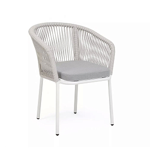 Стул 4SIS Марсель, каркас RAL6036 муар, роуп зеленый, ткань темно-серая 027 для дачи Стул 4SIS Марсель, каркас RAL6036 муар, роуп зеленый, ткань темно-серая 027, садовая мебель