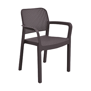 Стул Keter Samanna коричневый для дачи Стул Keter Samanna коричневый, садовая мебель