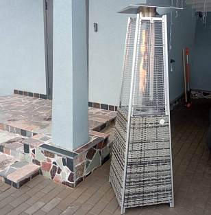 Уличный газовый обогреватель WWT 13I Rotang Grey Mini, уличное оборудование