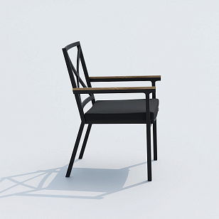 Обеденная группа Ideal Patio Cana Festa 180 Цвет: карбон, чёрный, садовая мебель