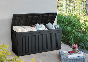 Сундук садовый Keter Comfy Storage Box 270 л для дачи Сундук садовый Keter Comfy Storage Box 270 л, садовая мебель