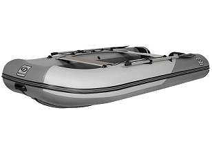 Лодка ПВХ Фрегат 370 Air (НДНД) серая для отдыха за городом Лодка ПВХ Фрегат 370 Air (НДНД) серая для хобби и пикника