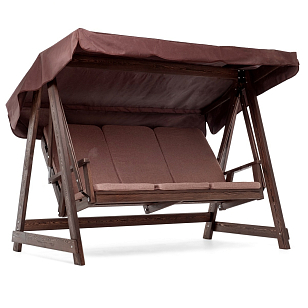 Качели Semka Floresta wenge лиственница, садовая мебель