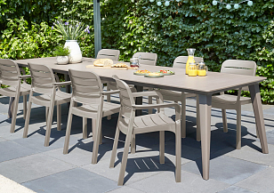 Стол Keter Lima 320 капучино для дачи Стол Keter Lima 320 капучино, садовая мебель