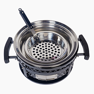 Настольный керамический гриль Diamond Egg Tabletop Grill Цвет: черный для сада