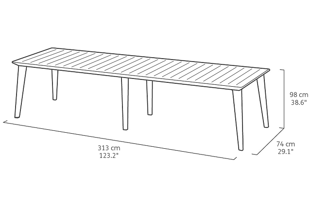 Стол Keter Lima 320 капучино 