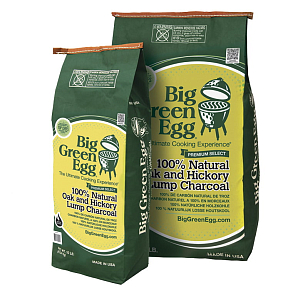 Уголь древесный органический крупнокусковой Big Green Egg (9 кг) для сада