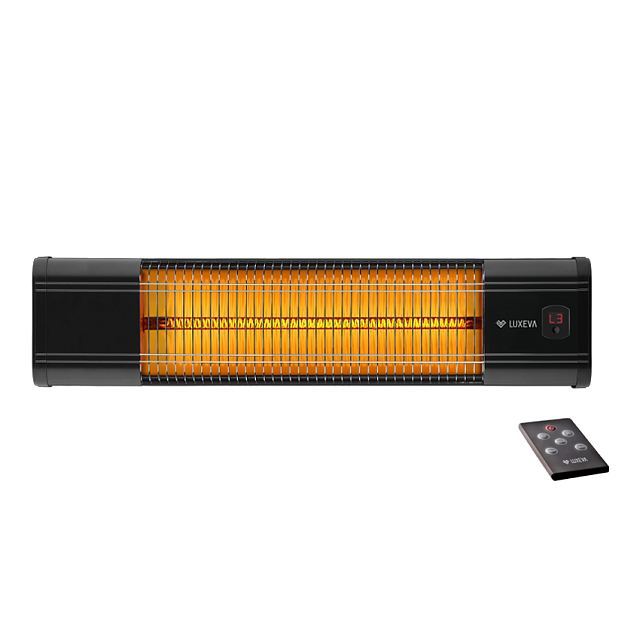 Уличный электрический обогреватель Luxeva HR black 2500 