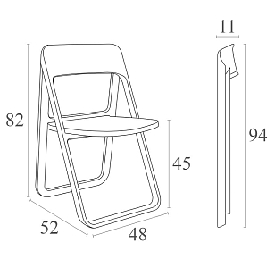 Стул Siesta Contract Dream Цвет: белый, садовая мебель