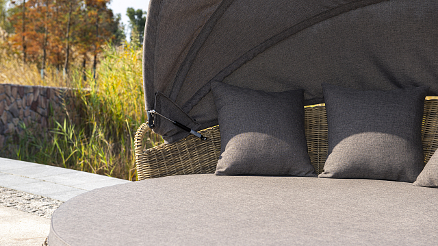 Круглый шезлонг 4SIS Стильяно Цвет: соломенный 