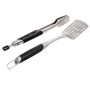 Набор инструментов Char-Broil Medallion Series 2 шт (лопатка+щипцы) для приготовления пищи Набор инструментов Char-Broil Medallion Series 2 шт (лопатка+щипцы) для сада