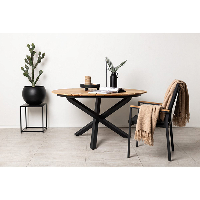 Обеденный комплект Brafritid Timra T-N Цвет: антрацит/натуральный 