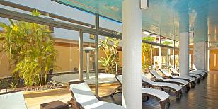 Шезлонг с матрасом GS 1009 (Fiji) Siesta Contract Цвет: коричневый, слоновая кость, садовая мебель