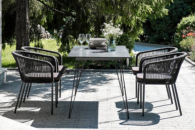 Обеденная группа 4SIS Милан на 6 персон, цвет темный 