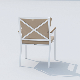 Стул Ideal Patio Festa Plus Цвет: белый, бежевый для дачи Стул Ideal Patio Festa Plus Цвет: белый, бежевый, садовая мебель