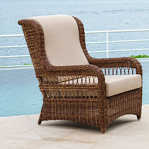 Кресло с подушками Skyline Design EBONY 22001, садовая мебель