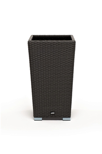 Кашпо 4SIS Капучино, цвет графит 