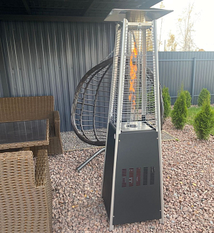 Уличный газовый обогреватель WWT 13I Black Mini, уличное оборудование