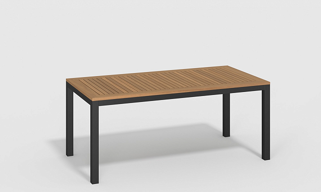 Обеденная зона Gardenini Bella 180 Карбон / Черный со стульями Calma S 