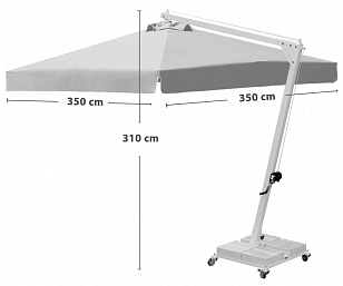 Зонт профессиональный Theumbrela Banana Plus, садовая мебель