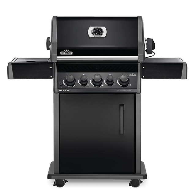 гриль газовый napoleon rogue 425 rsb (с конфоркой и вертелом)