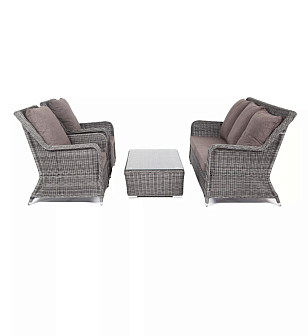 Лаунж зона 4SIS Гляссе, цвет графит, садовая мебель