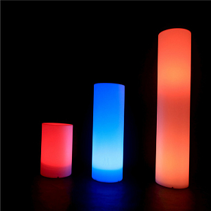 Светящийся LED цилиндр LightHouse Tower 70 см RGB Accum для сада и загородного дома Светящийся LED цилиндр LightHouse Tower 70 см RGB Accum, уличное оборудование