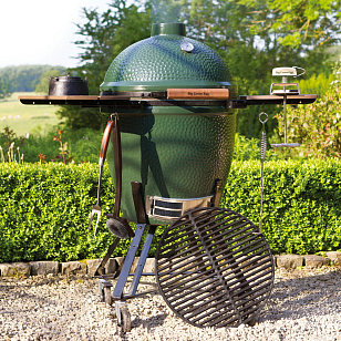 гриль керамический big green egg medium средний (диаметр решетки 38 см) для приготовления пищи Гриль керамический Big Green Egg Medium СРЕДНИЙ (диаметр решетки 38 см)