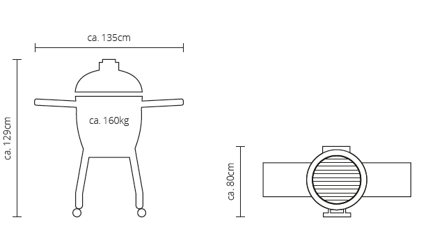 Керамический гриль Monolith Basic Black