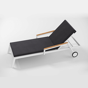 Шезлонг Gardenini Sogno S Белый / Антрацит, садовая мебель