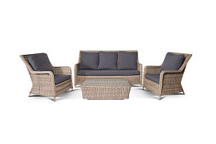 Лаунж зона 4SIS Гляссе, цвет соломенный, садовая мебель