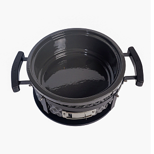 Настольный керамический гриль Diamond Egg Tabletop Grill Цвет: серый для сада