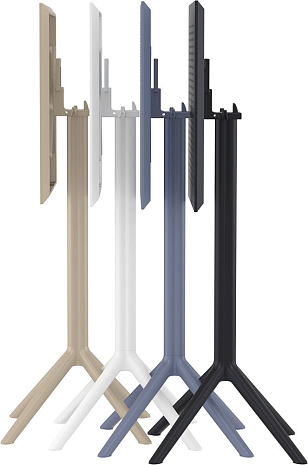 Стол барный Siesta Contract Sky 60 Цвет: черный, садовая мебель