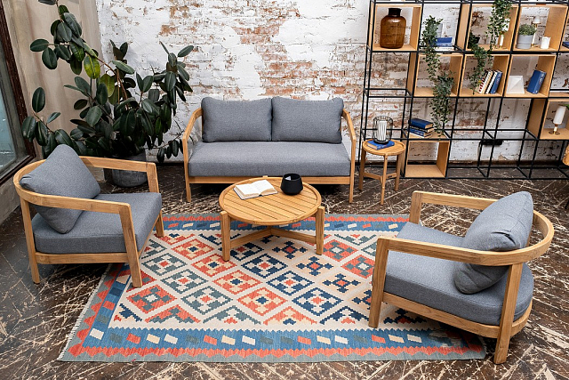 Кофейный стол из тика Joygarden Aspen 